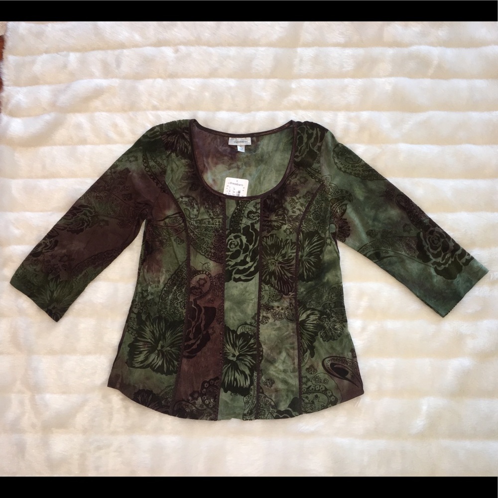 Dressbarn Blouse- Boho Style